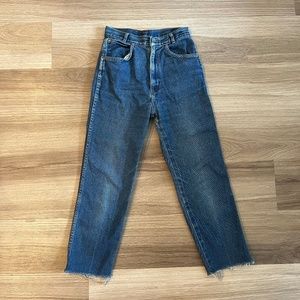 Chic Vintage Made in USA Straight Leg High Waisted Mom Jeans